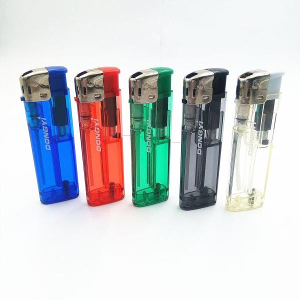 Hunan Dongyi 2021 High Quality EUR Standard Lighter Plastic Electric Cigarette Electric Lighter Children Resistance Dy-055