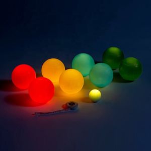 2022 new PP luminous night and day use bocce ball set for camping