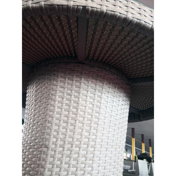 Hot Selling Outdoor Furniture Bar Set Durable Rattan Wicker Bar Stool And Chairs Poly Rattan Round Bar furniture Set