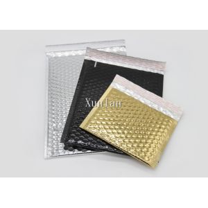 Black Padded Envelopes , Metallic Bubble Mailers Shipping Envelopes