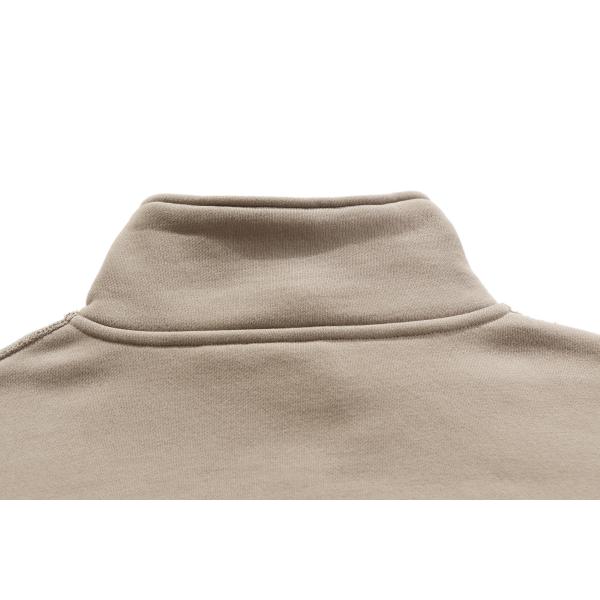 Designer Men Street Hoody Sweatshirt Crop Top Slim 380g 95% Cotton Half Zip Stand Collar Street Wear Hoodie