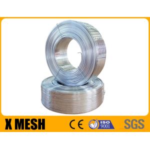 Electric Galvanised Stitching Wire 2.6mm X 0.5mm Flat Silver Color For Carton