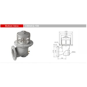 China Aluminum Bottom Valves Emergency Valves Spare Parts For Trucks , GETC804AQ-100 on sale