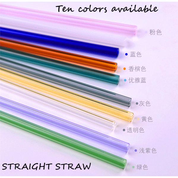 Heat Resistant Drinking Borosilicate Glass Straw Eco Friendly