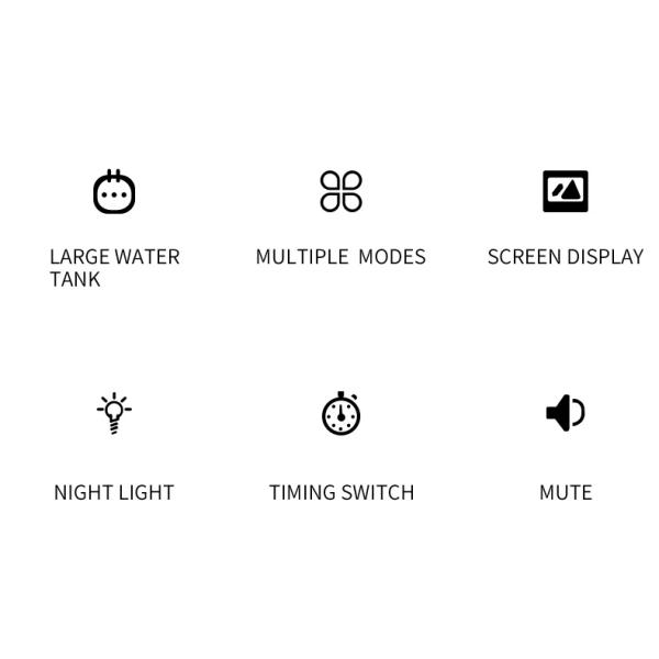 Smart Mini Dehumidifier with 1100ml Water Tank and 7 Colorful Lights For Home Comfort