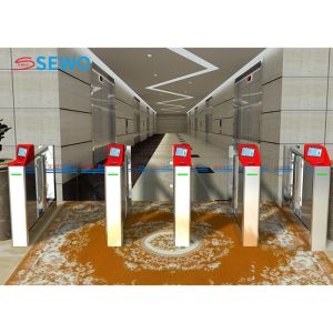 High End Security Pedestrian Speed Gate Turnstile With RFID IC ID Card Reader