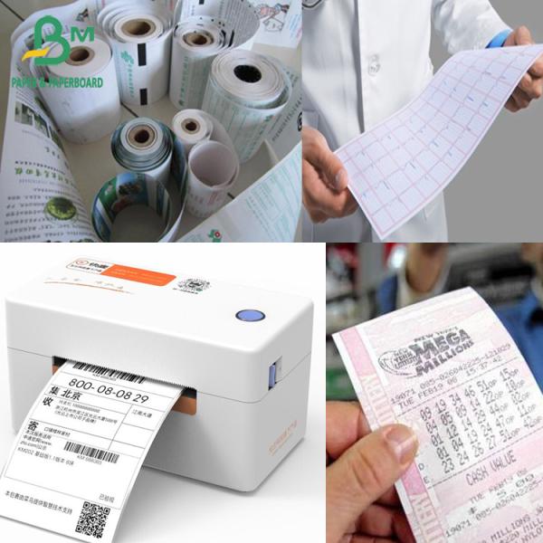 Thermal Printing Paper 70gsm 55gsm 48gsm Thermal Printing Paper Black Display 790mm White Roll