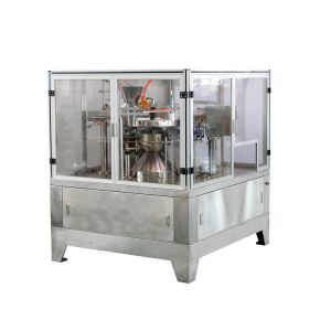 50bags/Min PLC Controlled Rotary Pouch Packing Machine For Candy Chocolate