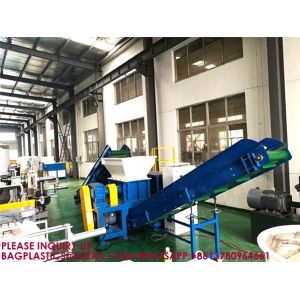 Plastic Bottle recycling, Plastics Shredder Balde Machine, Double Shaft Shredder