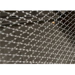 Quality CE Hot Dip Galvanized Rhombus Holes 75x150mm Razor Mesh for sale