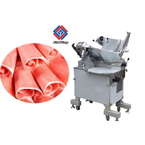 Semi - Automatic Industrial Meat Slicer Capacity 50-68 Pcs / Min