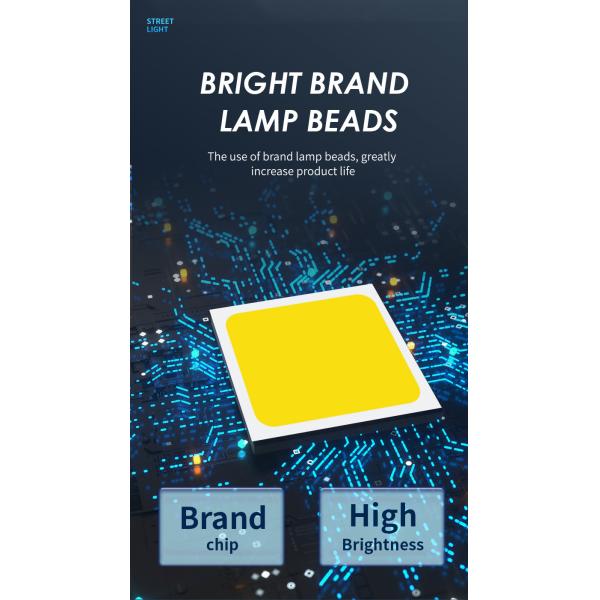 High Lumen Long Working Time Outdoor 50W 100W 150W 200W 250W 300W Pole Led Solar Street Light Battery