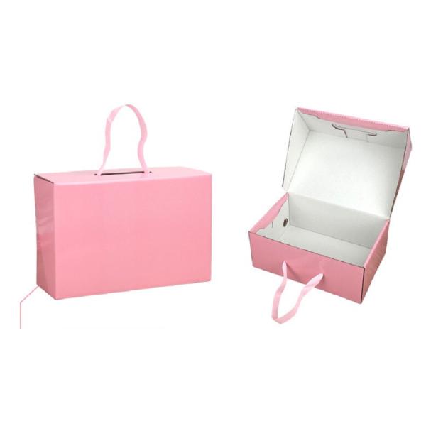 Black Pink Corrugated Clothing Shipping Packaging with Design Logo Mailer Box for Dress Shoes