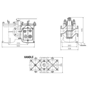 DOUBLE CRUDE OIL FILTER FOR DIESEL OIL SEPARATOR INLET MODEL： AS80-0.4/0.22 CB /