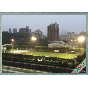 Diamond Shape Woven Backing Football Artificial Grass Environmental Protection