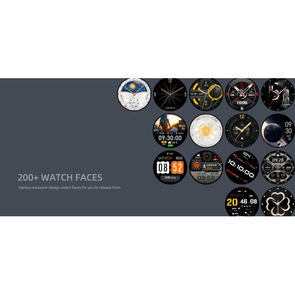 DM76 2025 Outdoor GPS Smart Watch with 1.32Inch AMOLED Display & 5ATM Waterproof