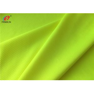 100% Polyester Bird Eye Mesh Fabric Fluorescent Material Fabric For Jerseys