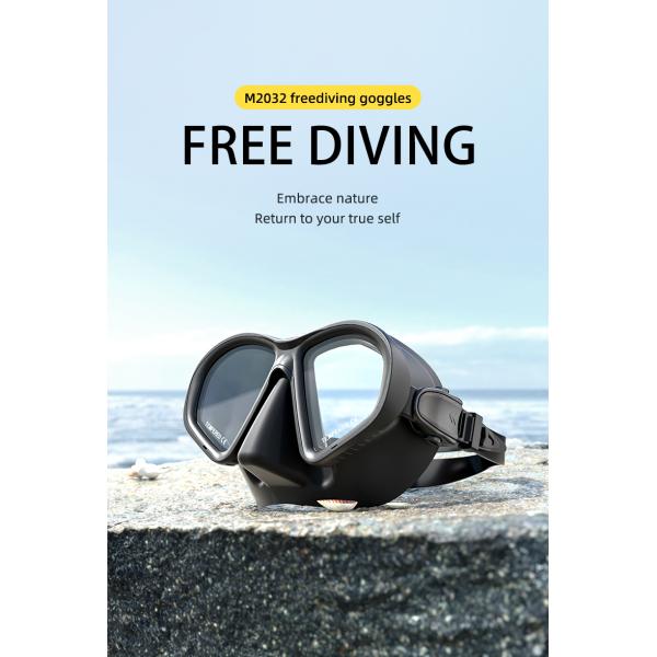 OEM Freediving Easy Breathe Snorkel Mask Scuba 100cc