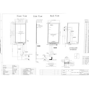 5.0 Inch Capacitive Panel Touch Screen MIPI Interface 720x1280