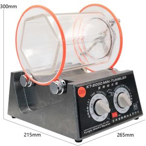 5kg Tumbler Jewelry Polishing Machine 60W Bidirectional Rotation