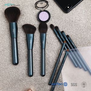 9pcs Wooden Handle Makeup Brushes