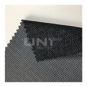 B6100E Jackets Fusible Interlining Fabric Powder Dot PES Weft Insert Napping