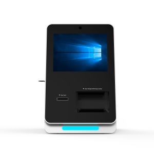 Dual Screen Hotel Self Service Check In / Out Kiosk