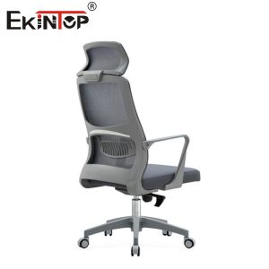 Ergonomic High-Back Chair Adjustable Headrest and Height-Adjustable Wheels