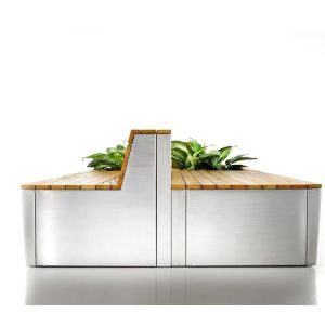 Recycled Antioxidant EN840 Cast Iron And Wood Garden Bench