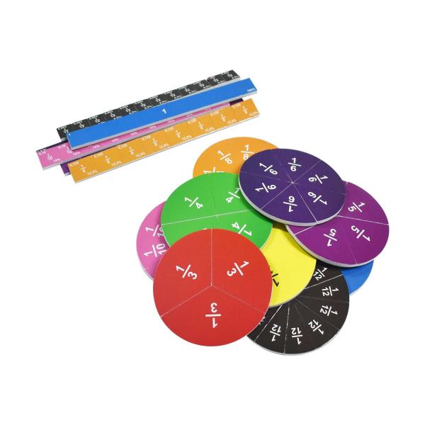 Buy Children Early Learning Magnetic Fraction Tiles Educational Magnetic Math Puzzle at wholesale prices