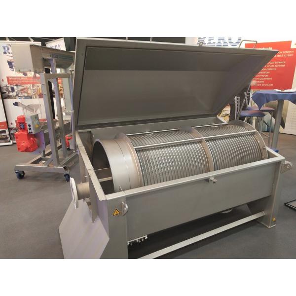 Buy Fine Debris Removal Equipment Drum Micro Filter Food Grade With Backwashing System at wholesale prices