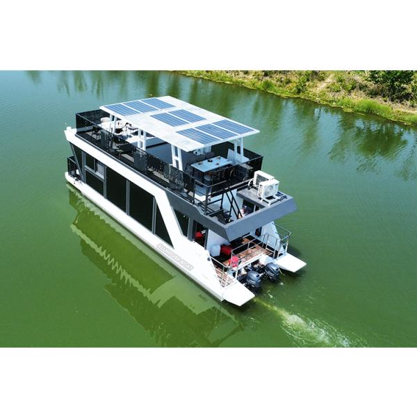 2 Story Aluminum Party House Boat Club Restaurant With 30 People Capacity