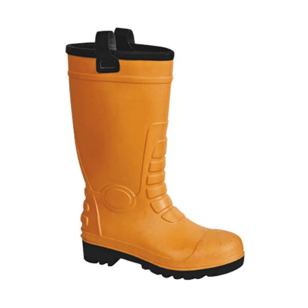 Waterproof Midsole Material PVC Steel Toe Safety Rain Boots for Customized Needs