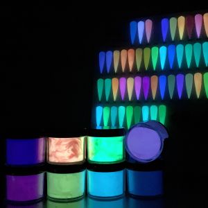 Quality Wholesale Bright and Clean Glow in the Dark Nail Powder Acrylic Dipping Powder for sale
