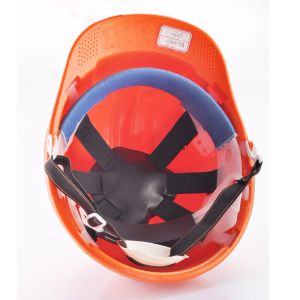 Orange Safety Works Hard Hat For Electrical Workers HDPE ABS Shell