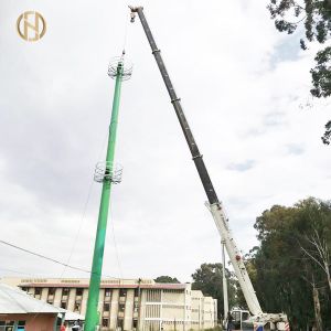 36M Q345 Telecommunication Monopole For Wireless