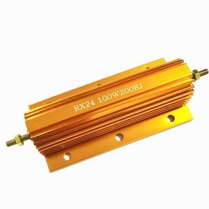 RX24 100W Gold Aluminum Housed Wirewound Power Resistor power resistor dynamic