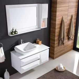 Mirror Included Yes Wall Mounted MDF Vanity Bathroom Cabinet with Acrylic Door