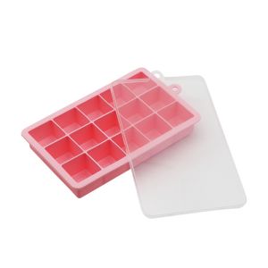 Easy Release 15 Cavity Non Stick Silicone Ice Cube Tray
