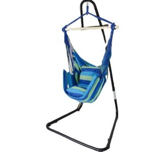 Portable Hammock Swing Chair Stand Versatile with Rust Resistant Hardware