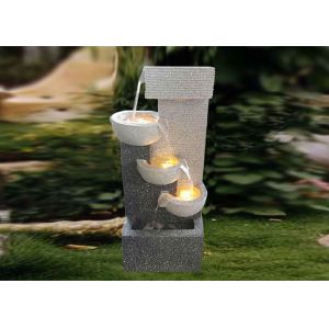 China H70.5CM HandMade Colourful Led Water Fountain Polyresin on sale