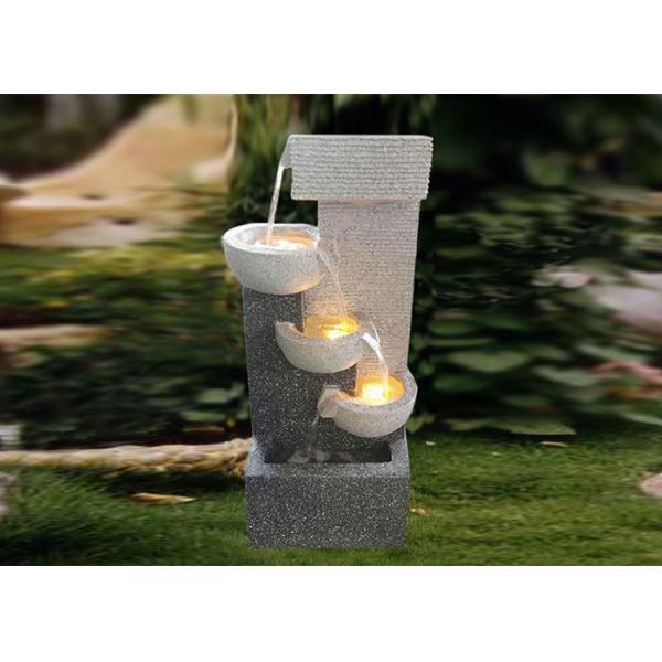 Buy H70.5CM HandMade Colourful Led Water Fountain Polyresin at wholesale prices