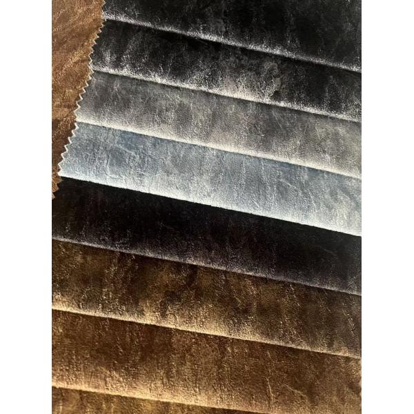 100% Polyester Velvet Sofa Fabric Printed Embossed Velvet Fabric Sofa Fabric Factory