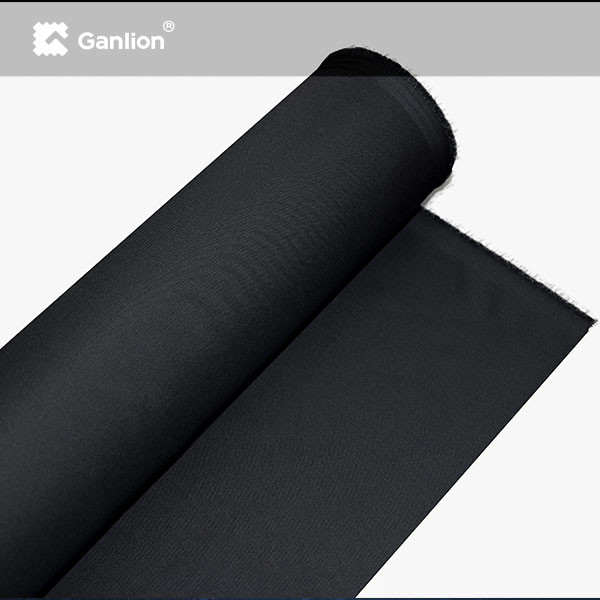 Black Cotton Polyester polyolefine fiber Stretched Workwear Fabric 235GSM Full