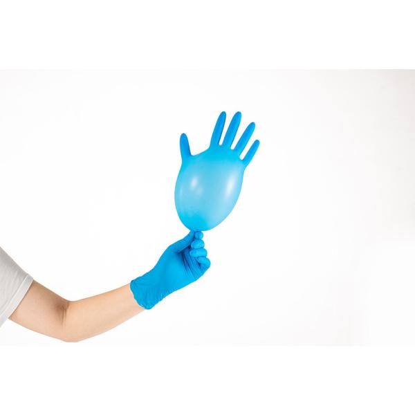 Buy Blue White Purple  Small Nitrile Disposable Gloves 230mm at wholesale prices