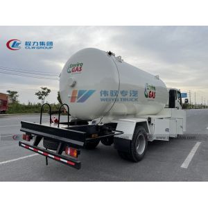 4700mm Q345R Carbon Steel 15m3 Propane Tank Truck LPG Bobtails