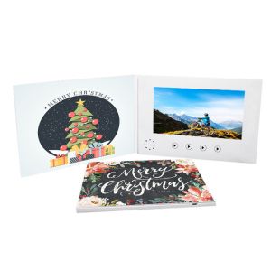 CMYK Printing Custom Digital Video Player Folder Booklet 7 Inch Tft Lcd Screen