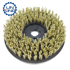 Leather Surface Grinding Round Steel Brush with Diamond and Diamond Abrasive