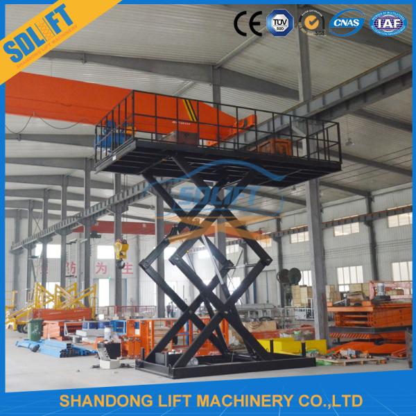 Stationary Scissor Lift Platforms For Cargo Warehouse