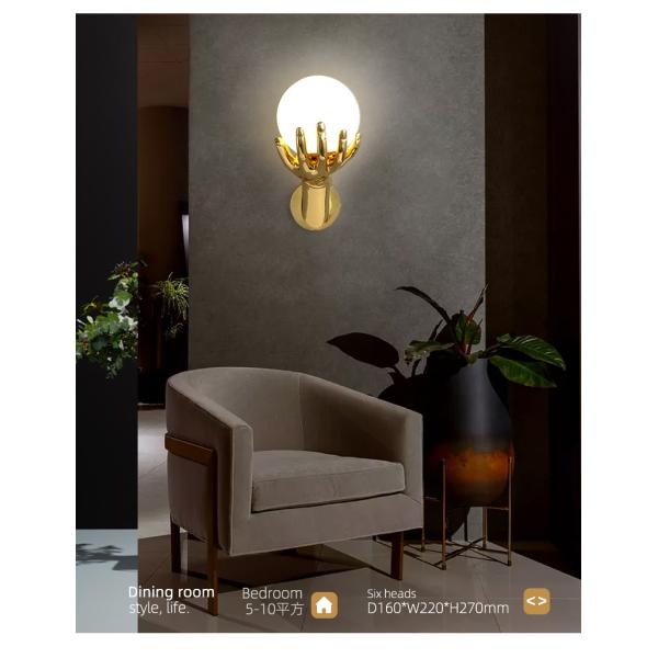 Modern Bedroom corridor Wall Lamp Luxury Living room Art Designer Creative ackground Wall Lamp(WH-OR-255)